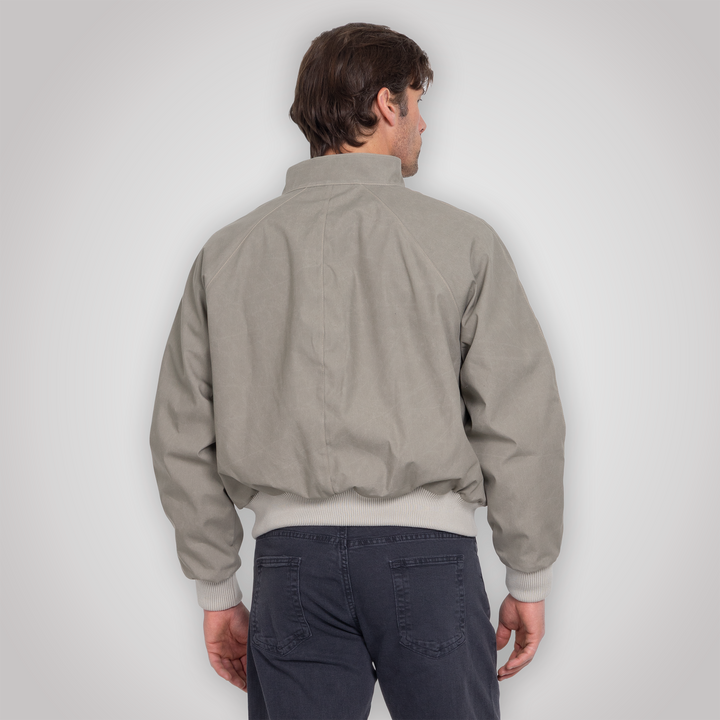 Harrington Jacket - Pewter Cream