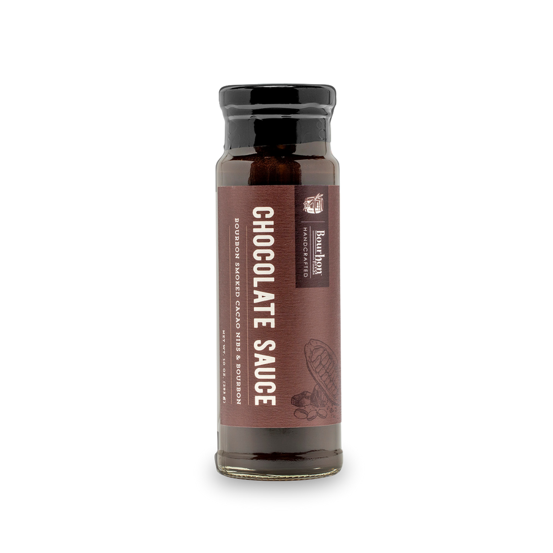 Chocolate Sauce – Bourbon Smoked Cacao Nibs &amp; Bourbon