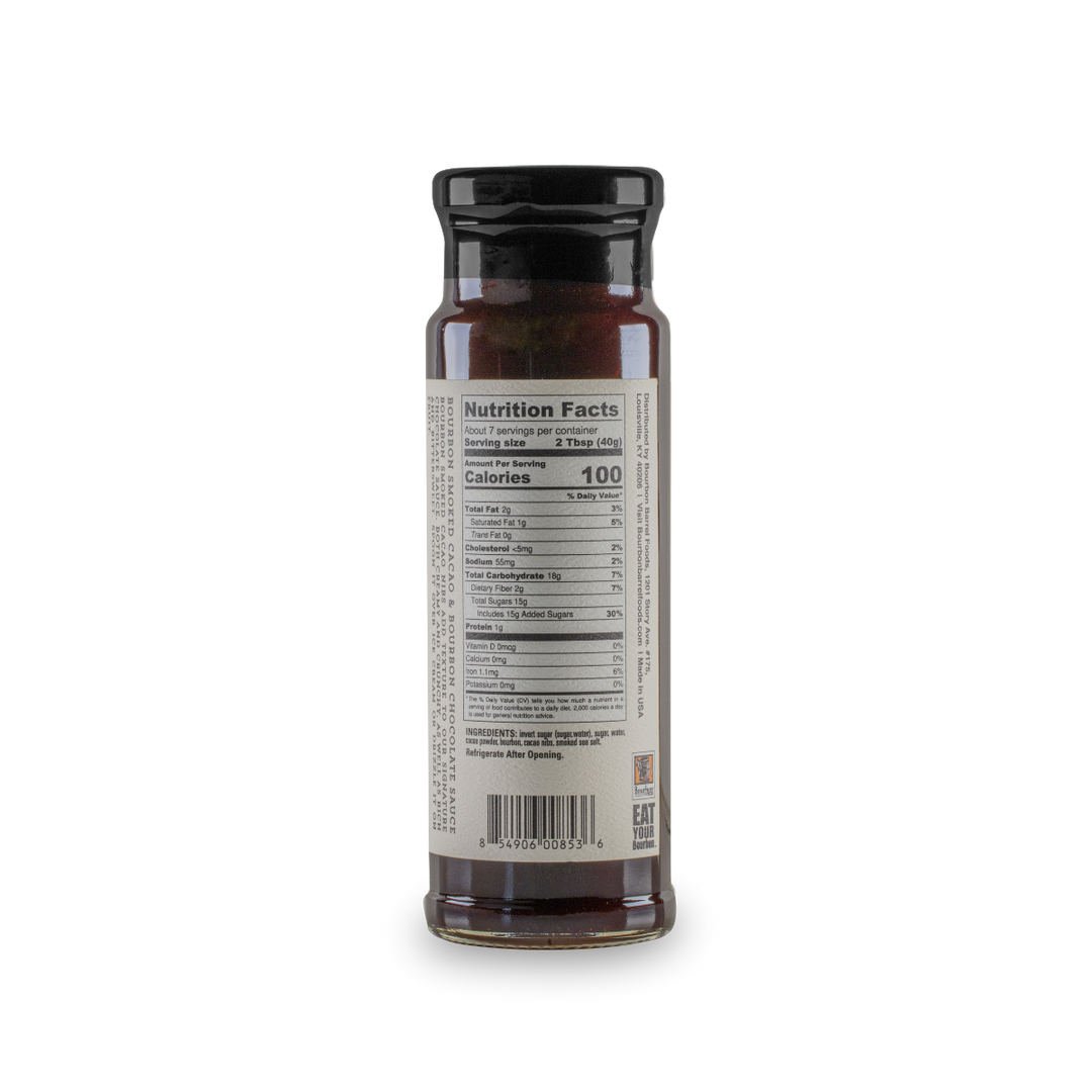 Chocolate Sauce – Bourbon Smoked Cacao Nibs &amp; Bourbon