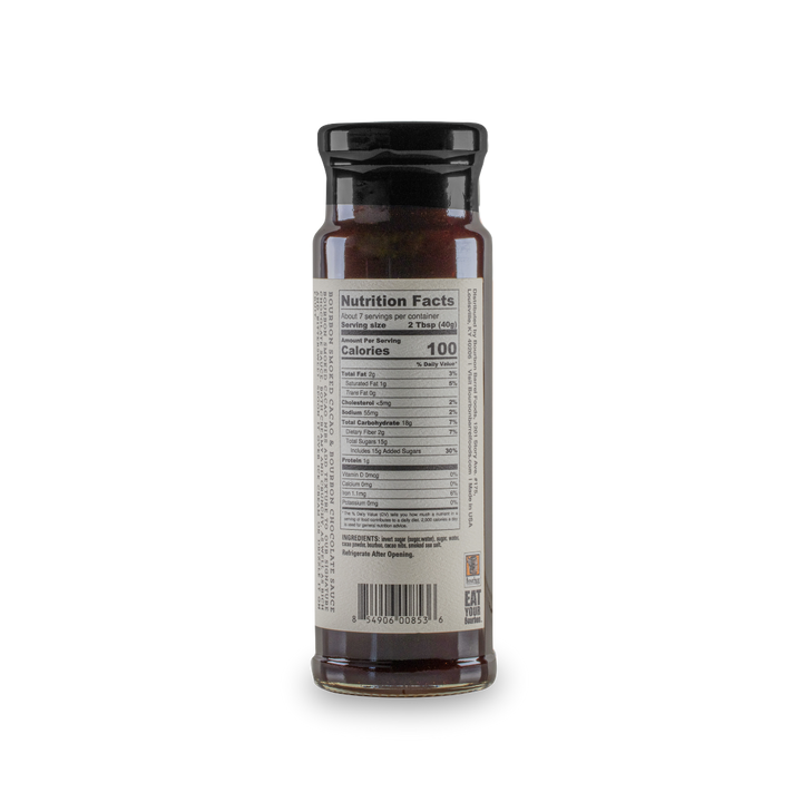 Chocolate Sauce – Bourbon Smoked Cacao Nibs &amp; Bourbon
