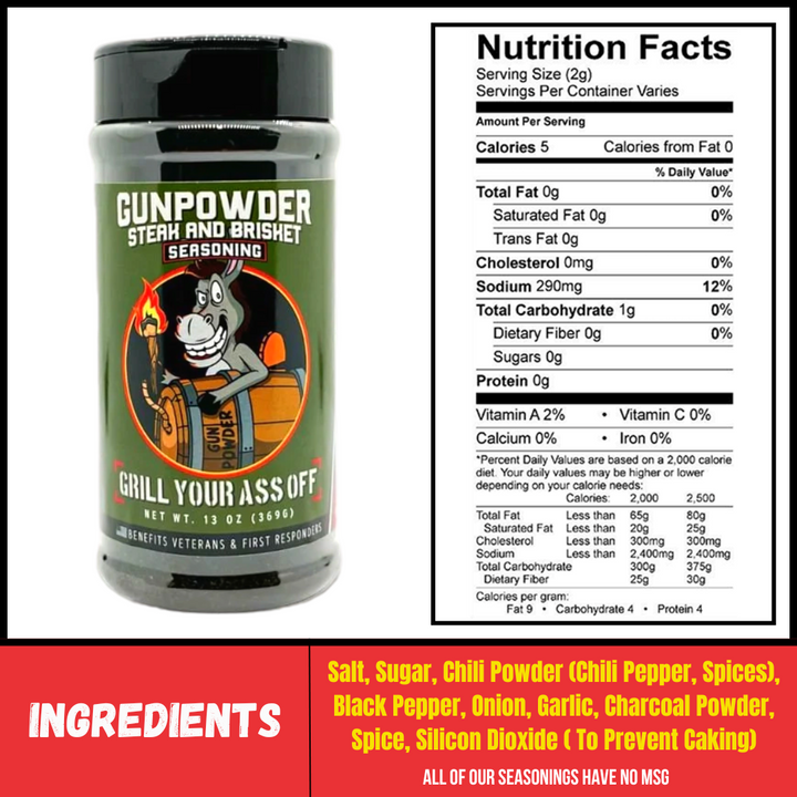 Gunpowder Steak &amp; Brisket Seasoning