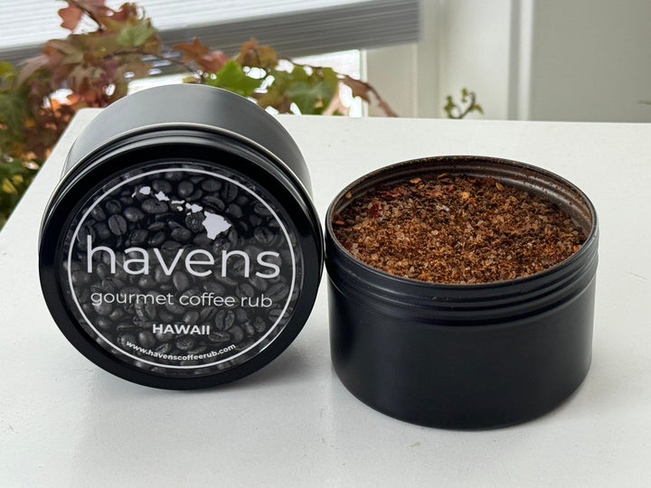 Set of 4 Hawaii Havens Gourmet Coffee Rub 5oz Tin