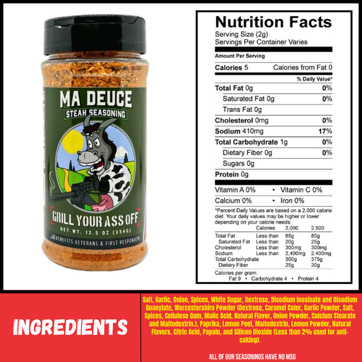 Ma Deuce Steak Seasoning