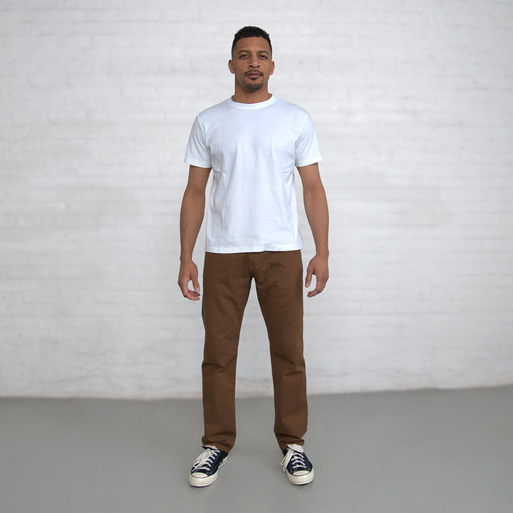 100% Cotton Tailored Fit Brown