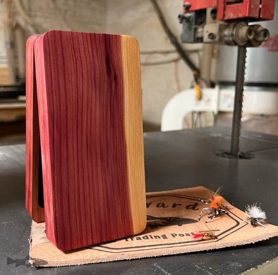 Fly Box Red Cedar Clam Shell - Handcrafted &amp; Made in USA