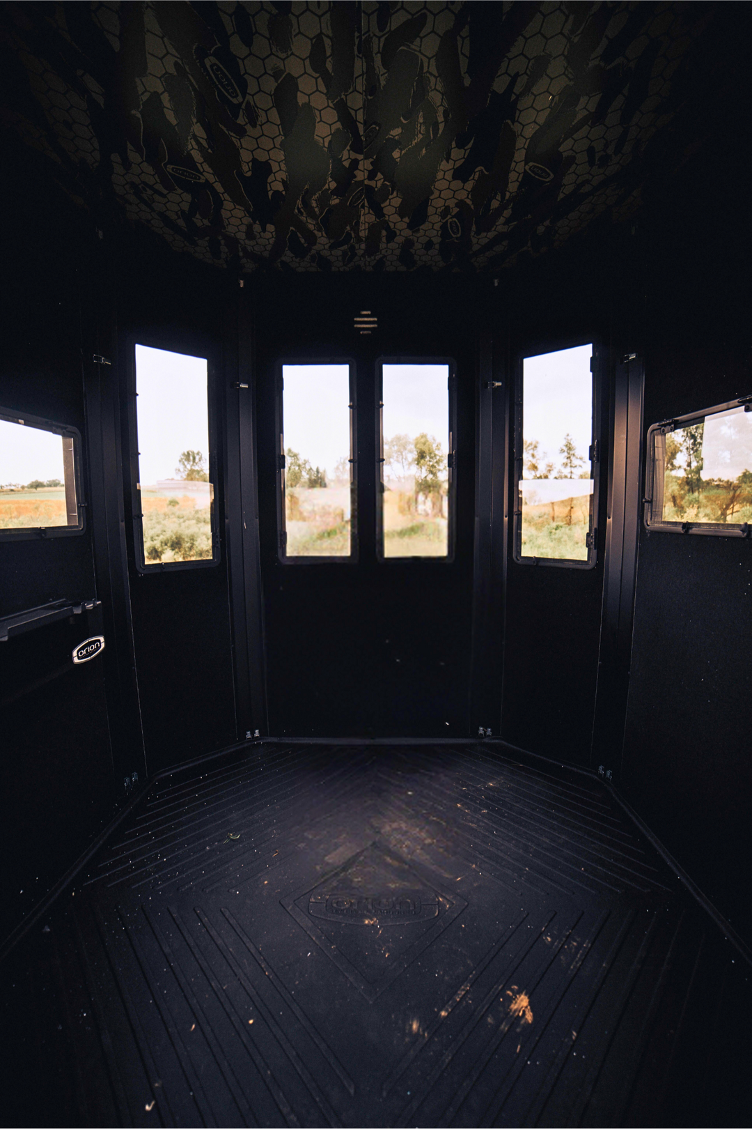 Orion ORIGIN Series — 6x6 Modular Archery Blind &amp; 10 ft Elevated Stand Package