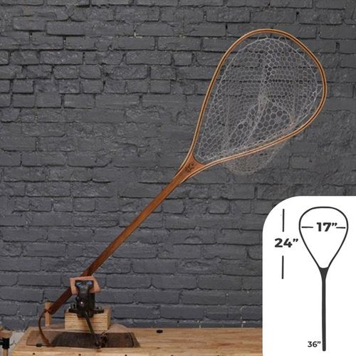 Big Dipper 24"x17" - Natural Fly Fishing Traditional Landing Net - Handcrafted &amp; Made in USA