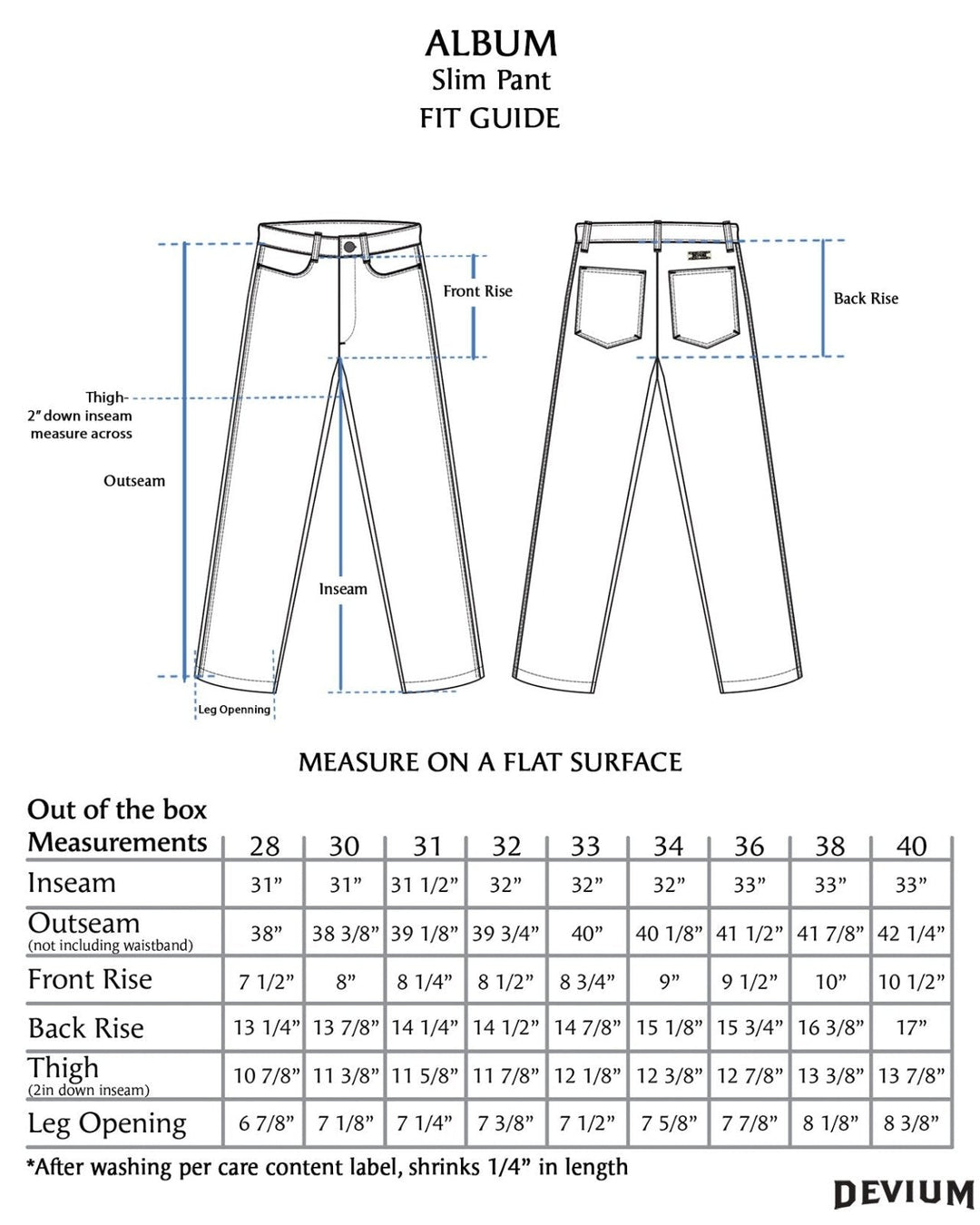 Album Slim Pant