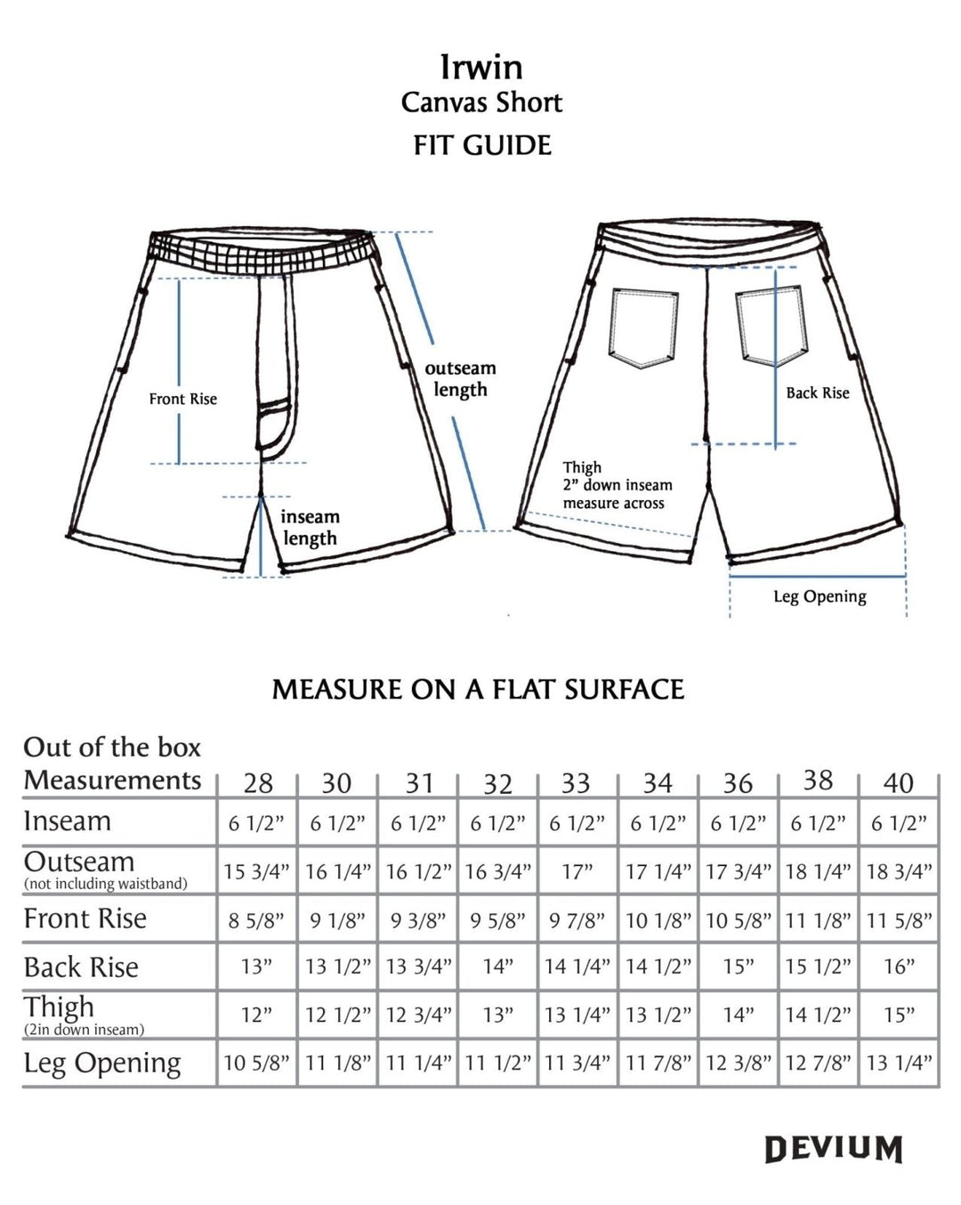 Irwin Canvas Utility Short