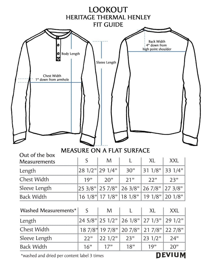 Lookout Heritage Thermal Henley