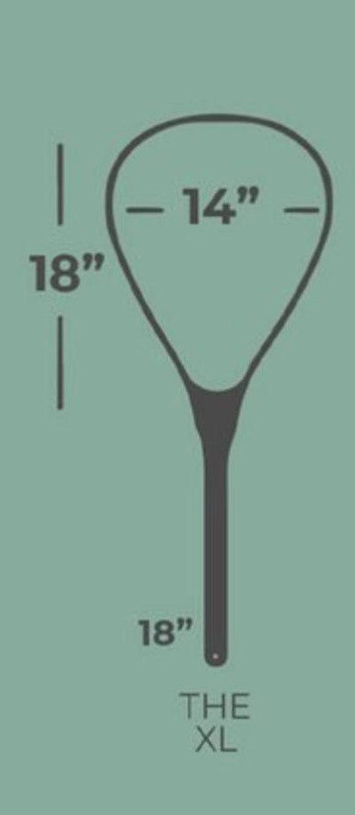 XL 18"x14" - Adams Dry Fly Engraved - Natural Fly Fishing Traditional Landing Net - Handcrafted &amp; Made in USA