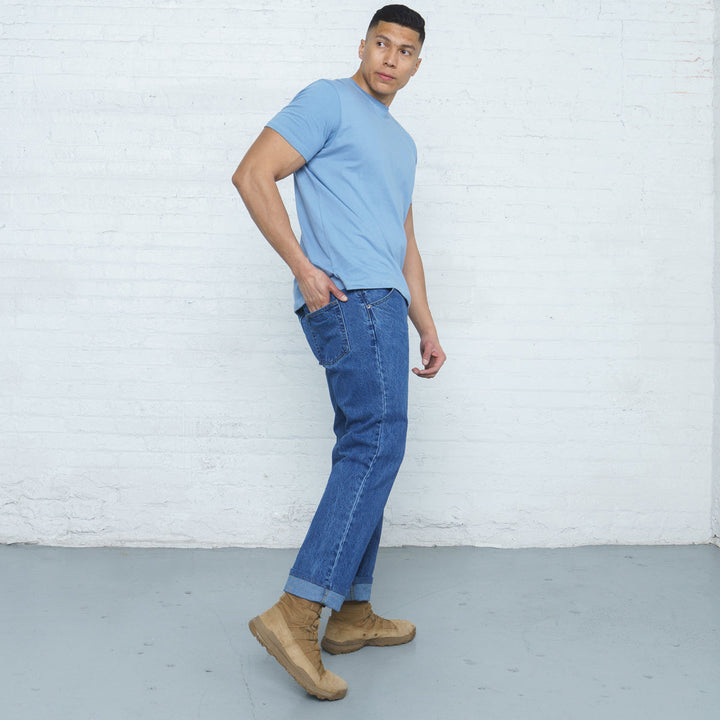 100% Cotton Relaxed Fit Stone Wash