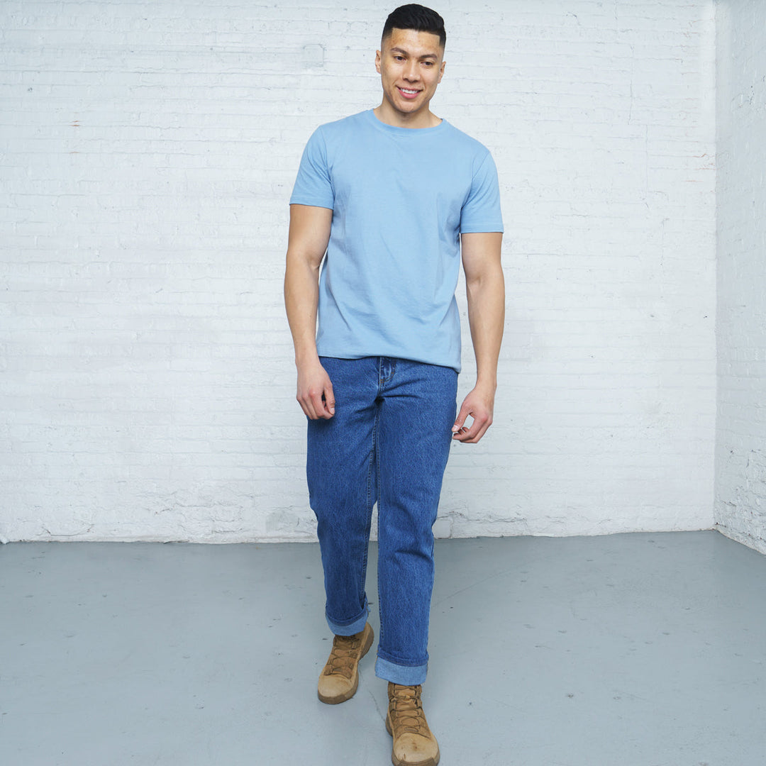 100% Cotton Relaxed Fit Stone Wash