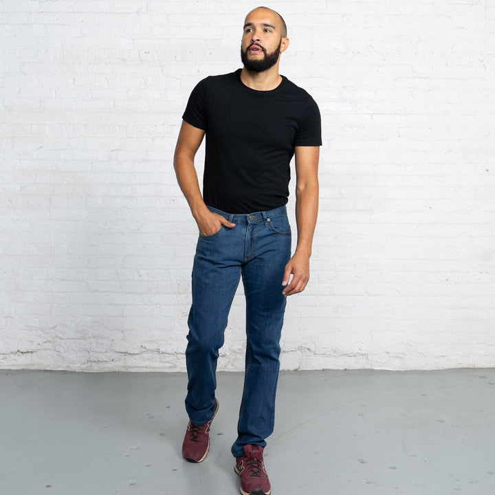 Tailored Fit Medium Wash 6 Pocket